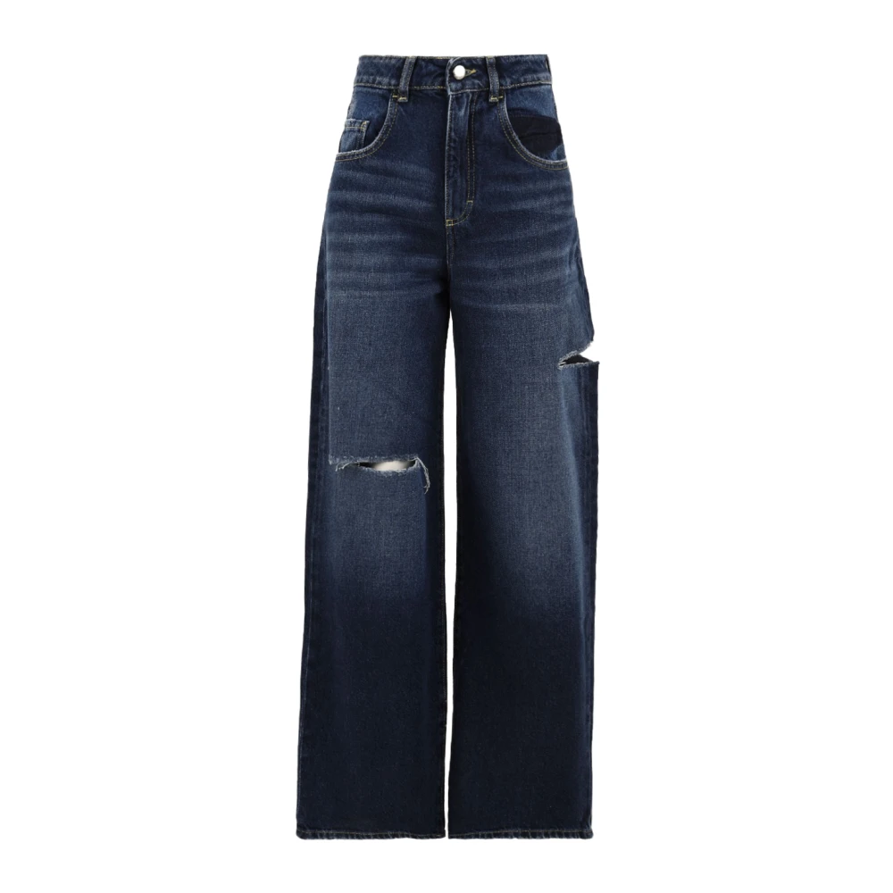 Icon Denim Women's Blue Poppy Wide-Leg Jeans - Wide Jeans - W27 - Jeans