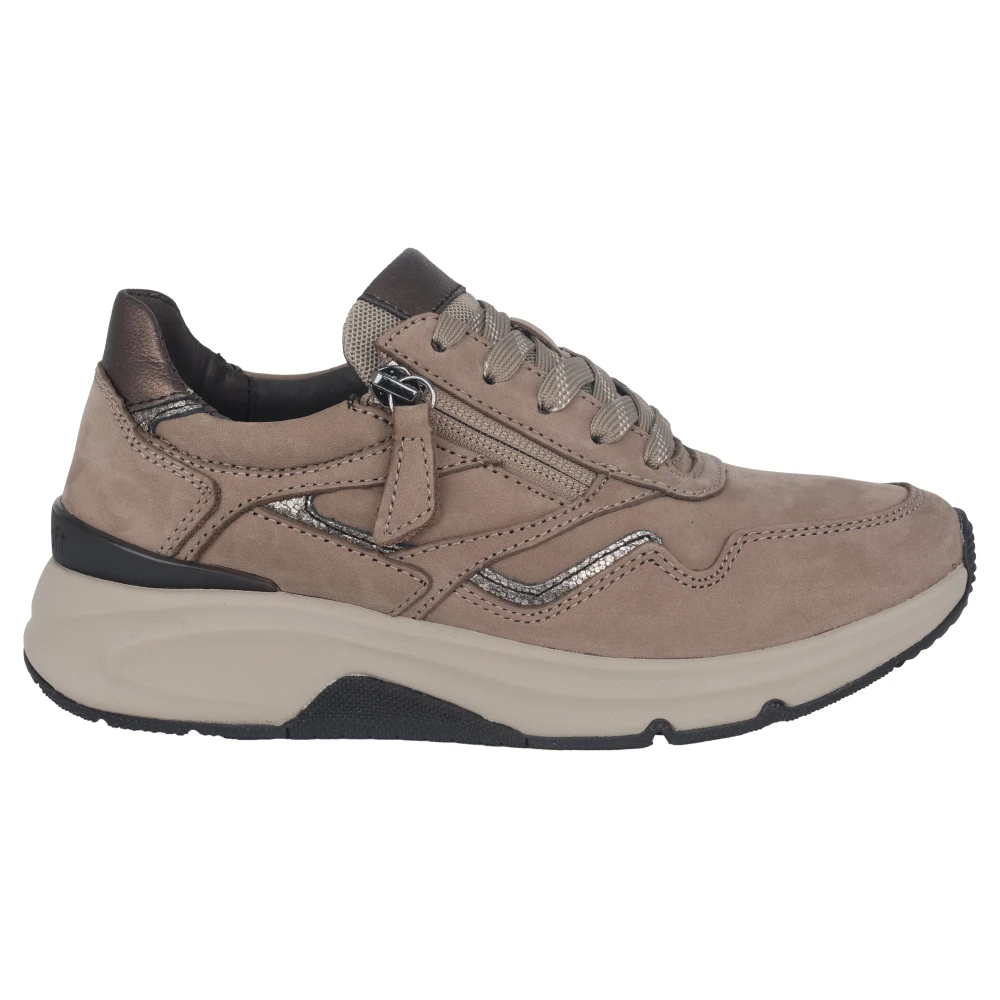 Gabor Rollingsoft Sneaker Dames Schoenen Beige