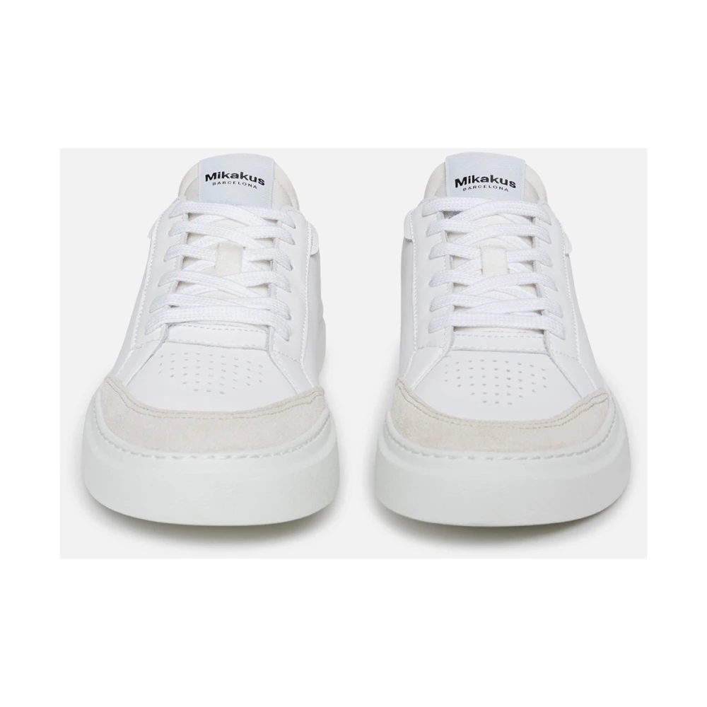 Mikakus Barcelona Pure White Krona Sneakers White Unisex