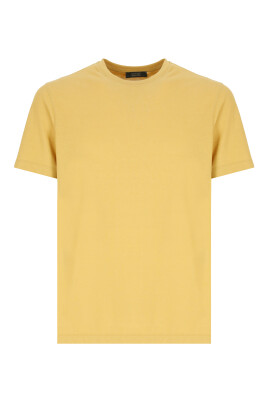 yellow-cotton-t-shirt-round-neck-short-sleeves