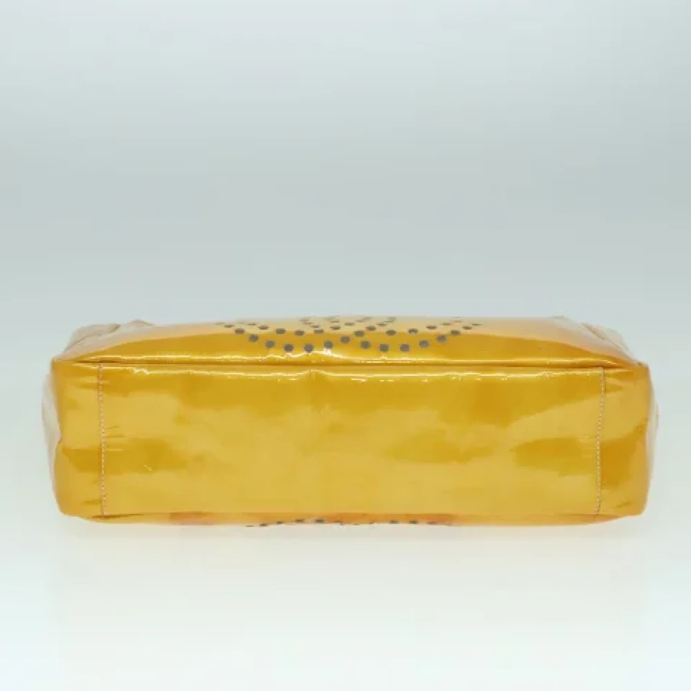 Chanel Vintage Pre-owned Leather chanel-bags Yellow Dames