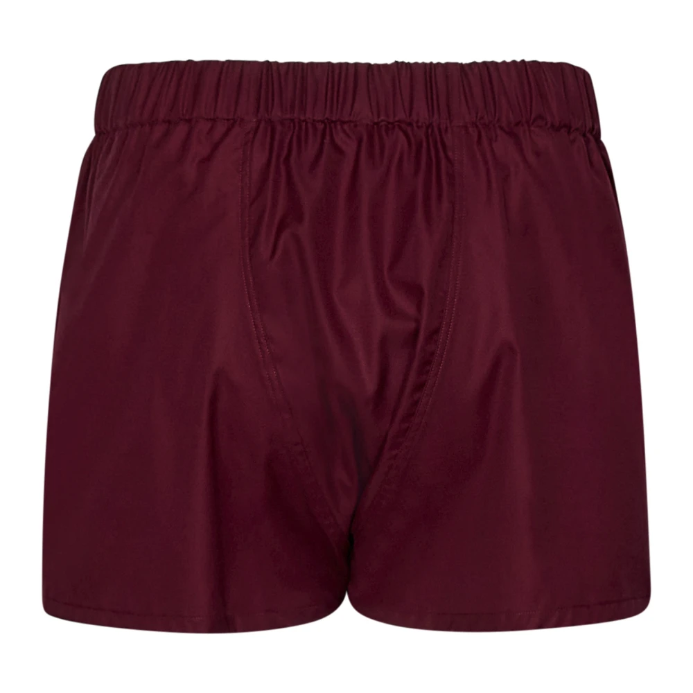 Brioni Bordeaux Klassieke Pasvorm Bourgondië Katoenen Overhemd Red Heren