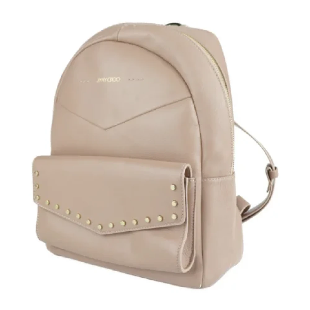 Jimmy Choo Pre-owned Leather backpacks Pink Dames
