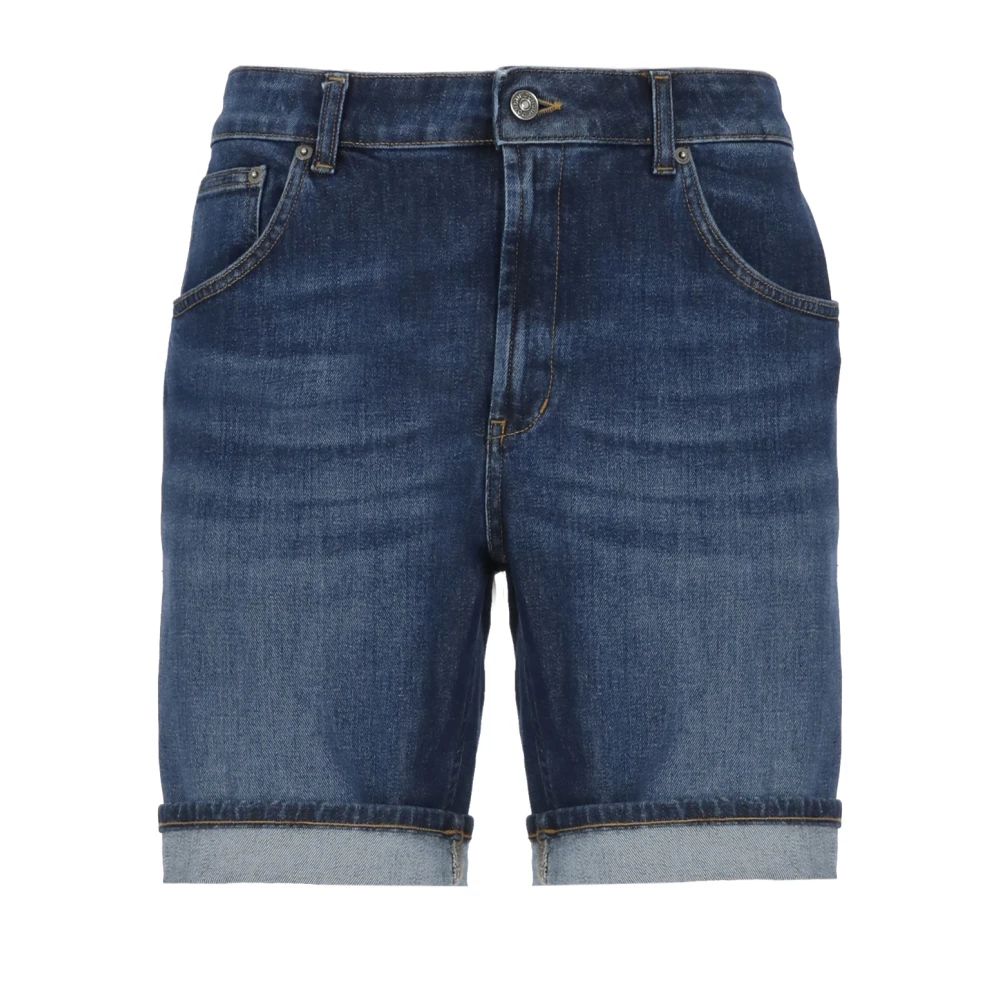 Dondup Mannelijk Blauw Heren, Korte Broeken, : Katoen, W38
