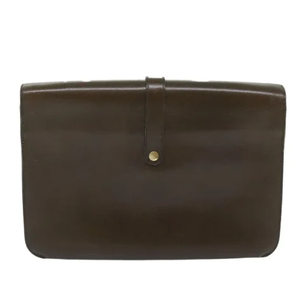 Dior Vintage Pre-owned Leather dior-bags Brown Dames