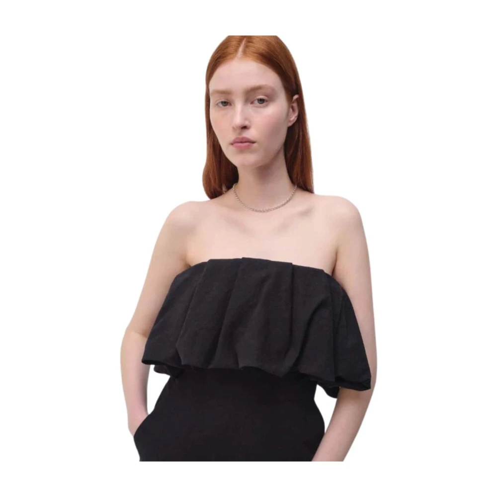 Simkhai Ruche Detail Zwart Jumpsuit Black Dames
