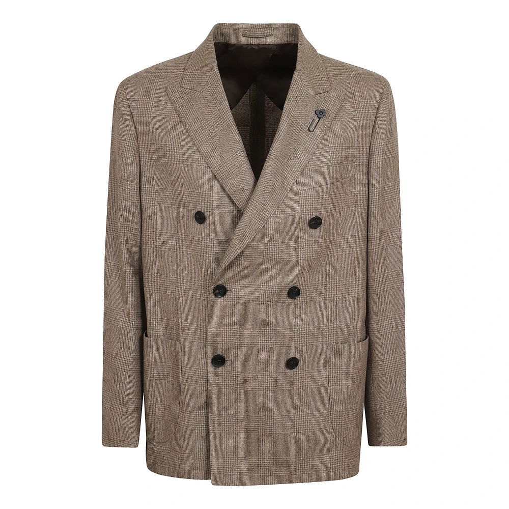 Lardini Bruine jas voor mannen Aw24 Brown Heren