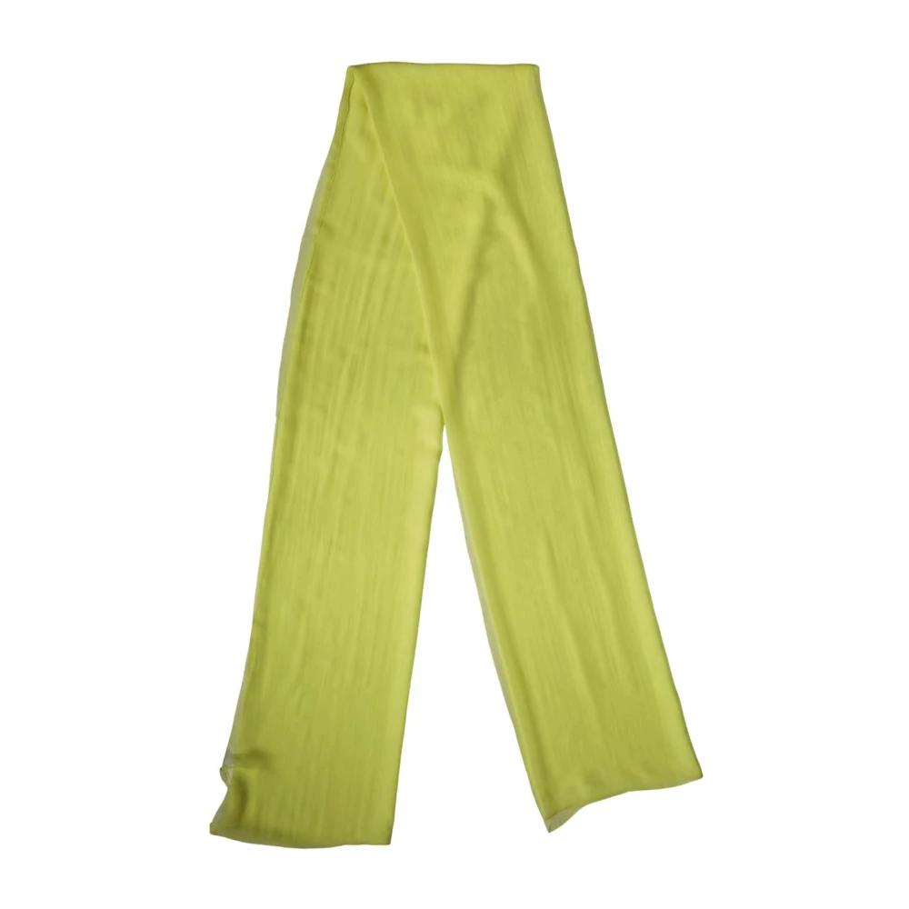 Dolce & Gabbana Women's Green Silk Sash Foulard Stole