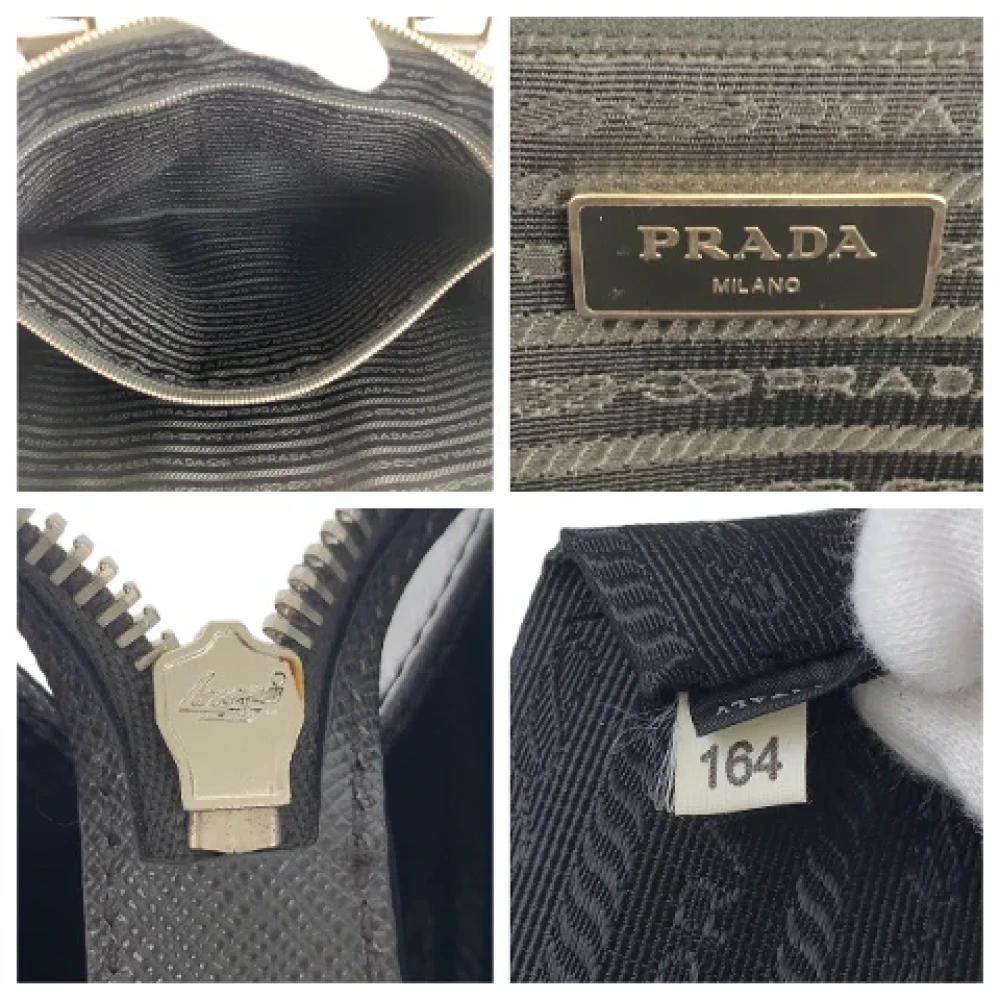 Prada Vintage Pre-owned Leather prada-bags Gray Dames