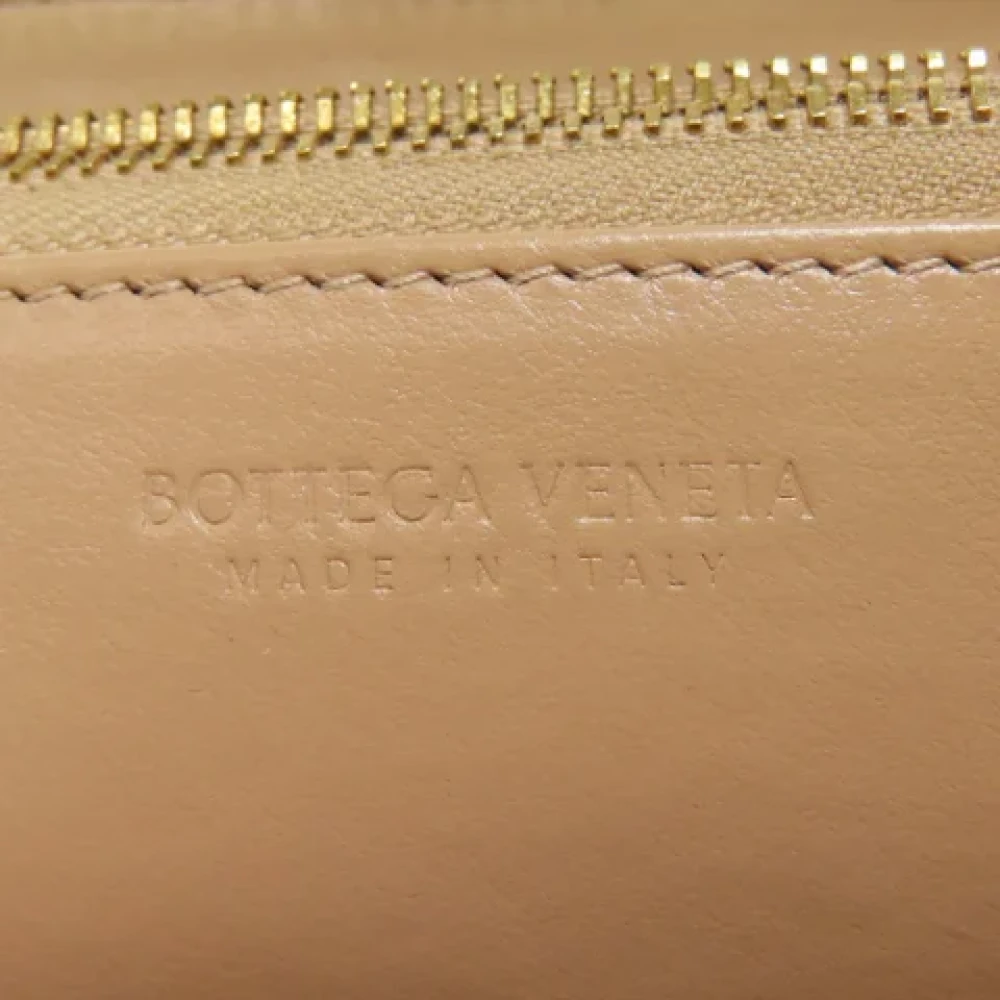 Bottega Veneta Vintage Pre-owned Leather wallets Beige Dames