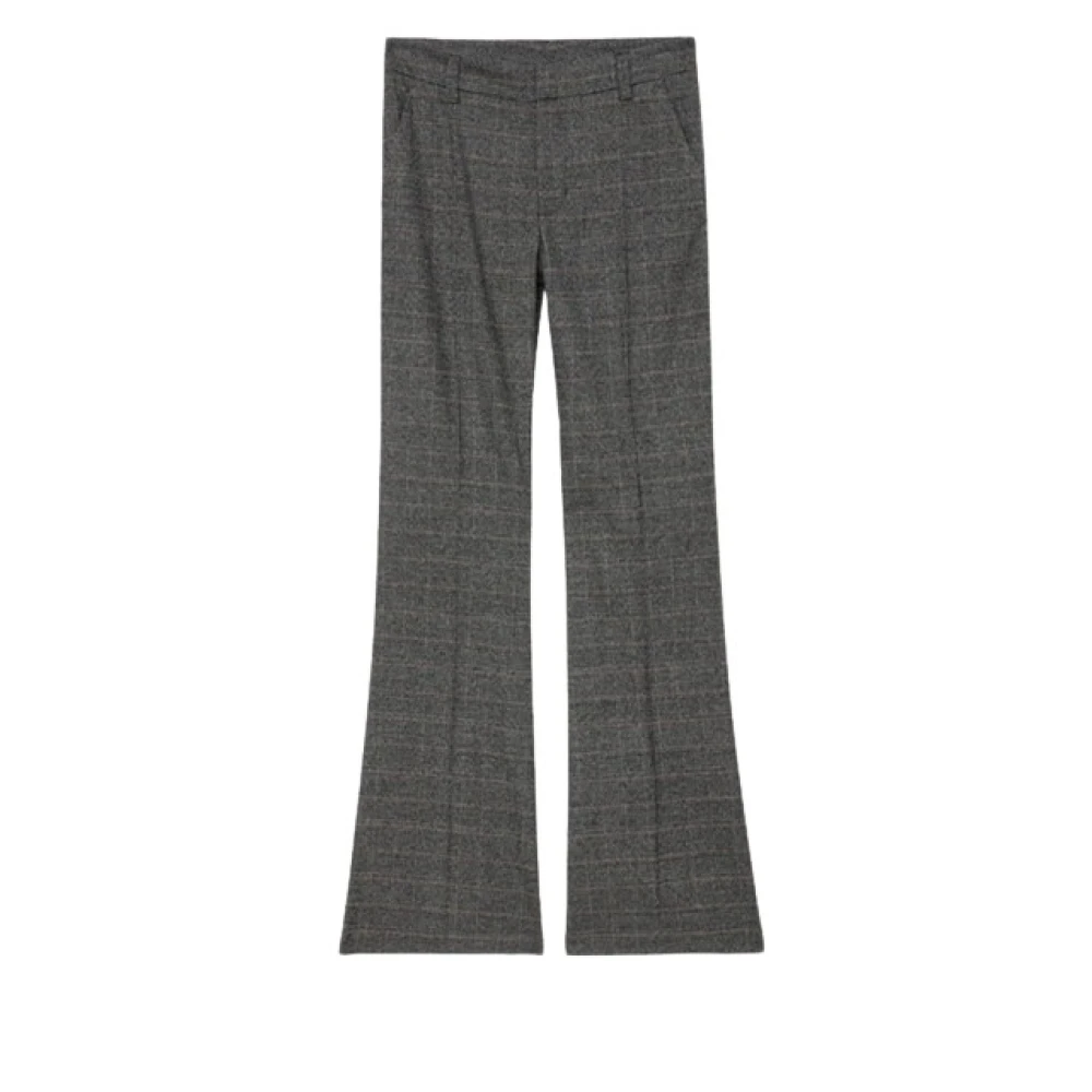 Zadig & Voltaire Antraciet Geruite Pakbroek Gray Dames