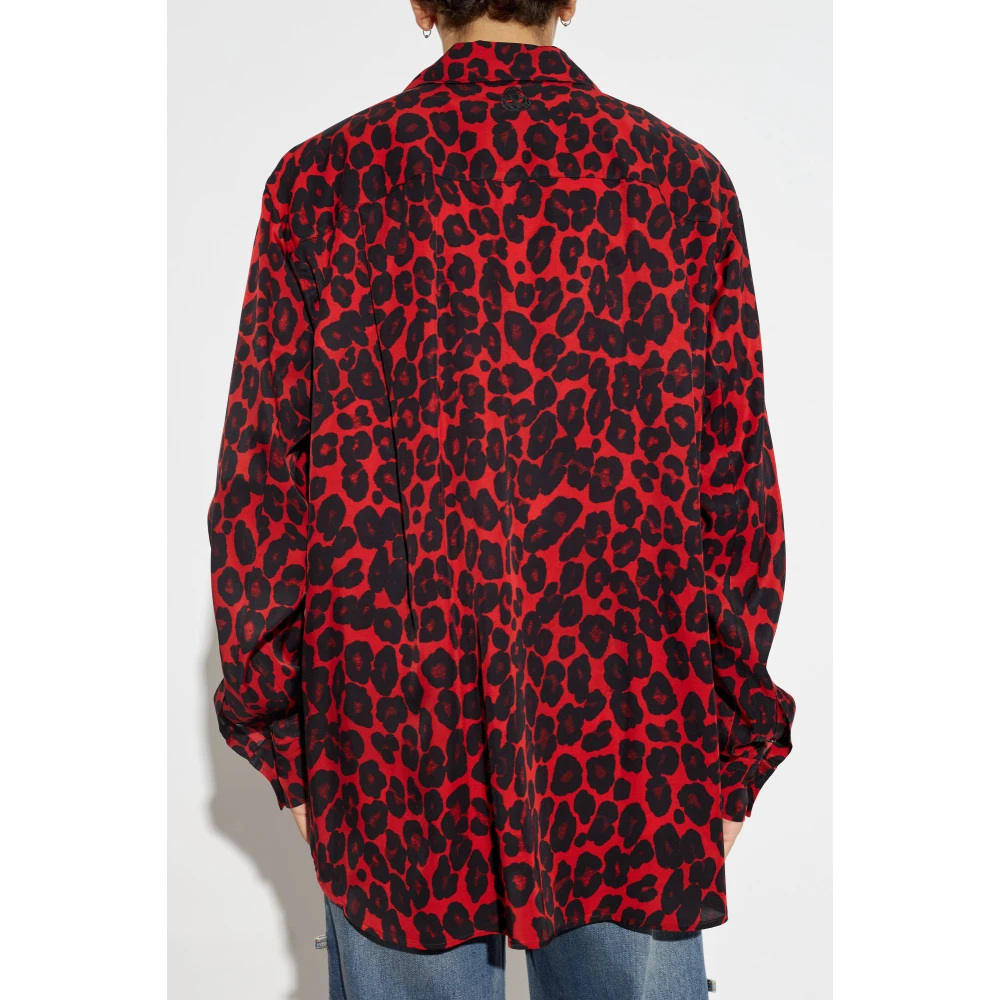 alexander mcqueen Shirt met dierenmotief Red Heren