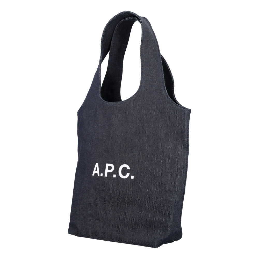 A.p.c. Indigo Denim Tote Tas Blue Dames