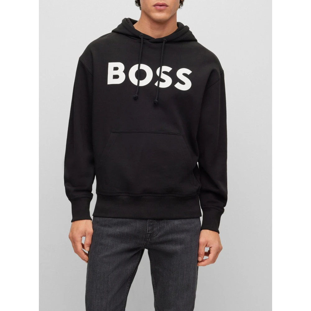 Hugo Boss Hoodies Black Heren