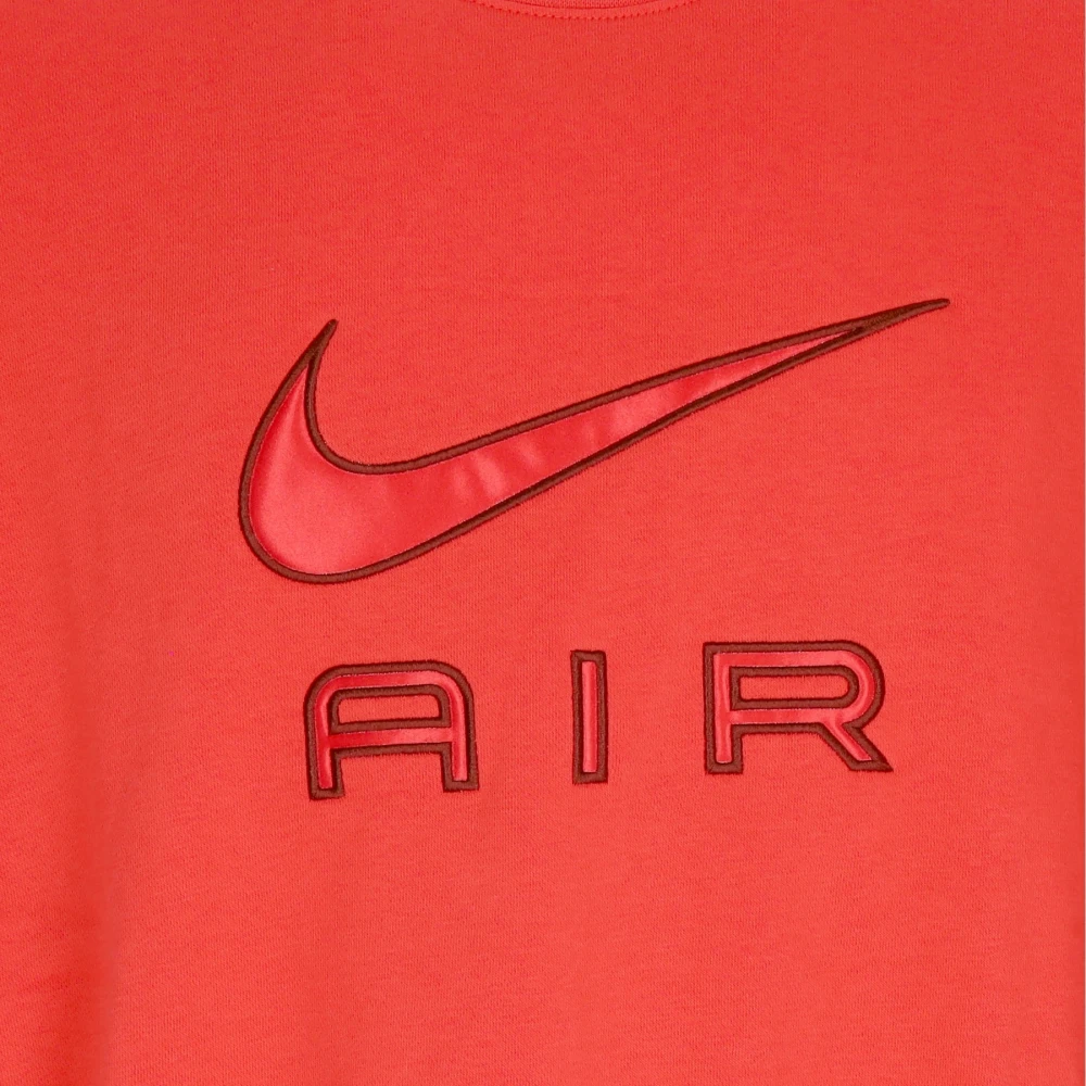 Nike Air Fleece Crewneck Sportkleding Red Dames