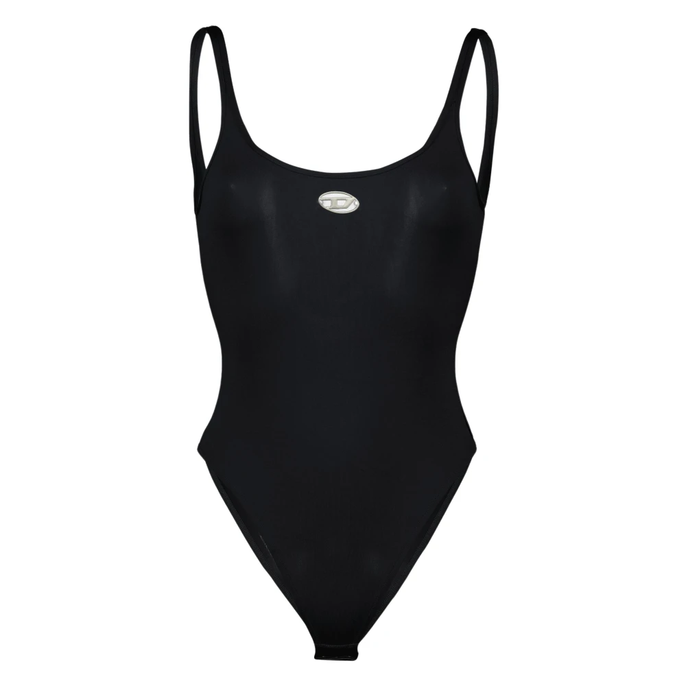 Diesel Zwart Megan-UTLT Nylon Bodysuit Black Dames