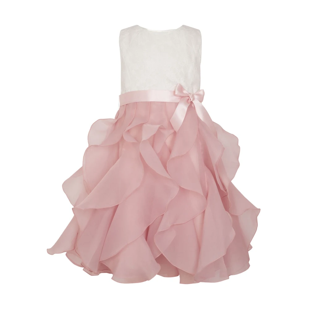 Pink Monsoon Kids Lace Cancan Ruffle D 7 Years 9 Years 5 Years 10 Years 8 Years 6 Years Kids Girl Party Dresses