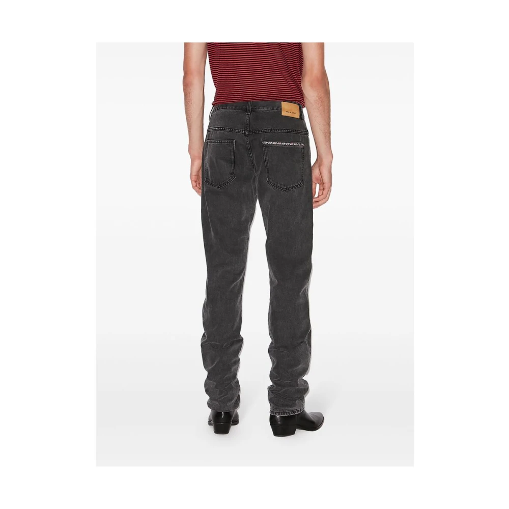 Isabel marant Donkergrijze Denim Straight Leg Jeans Gray Heren