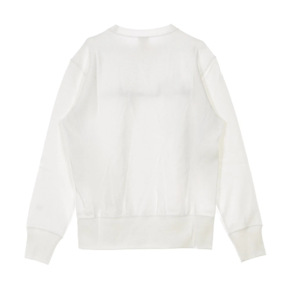 Champion Witte Big Logo Crewneck Sweatshirt White Heren