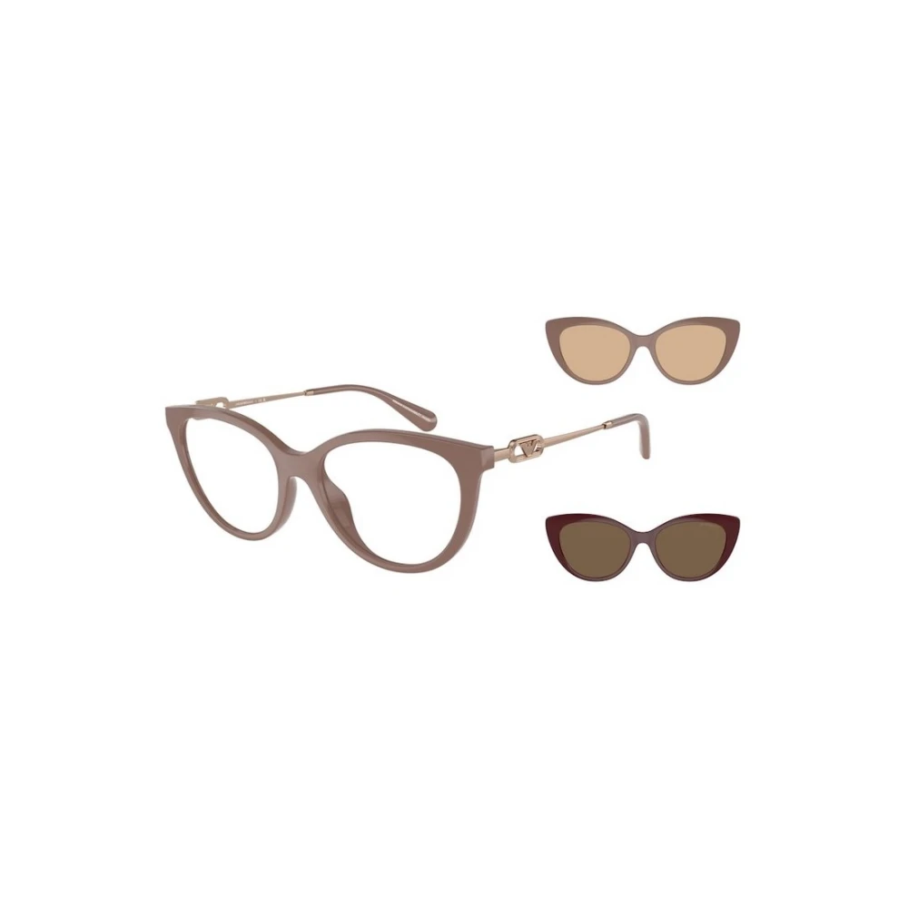 Emporio Armani , Glasses, Female, Brown, 53 Mm, Authentic Stylish Glasses, Premium Quality!