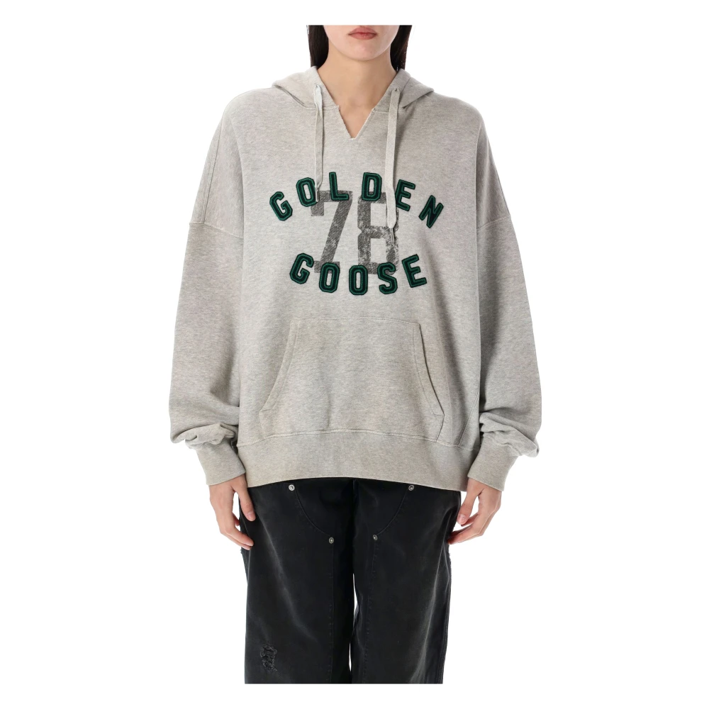 Golden Goose Vintage Journey Hoodie Gray Dames