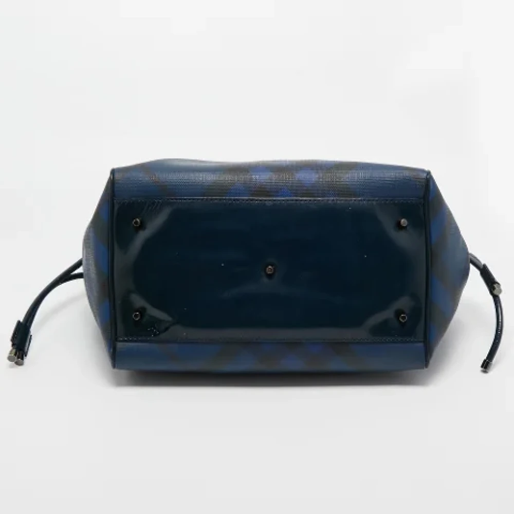 Burberry Vintage Pre-owned Leather totes Blue Dames