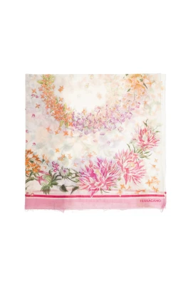 Floral Square Silk Scarf
