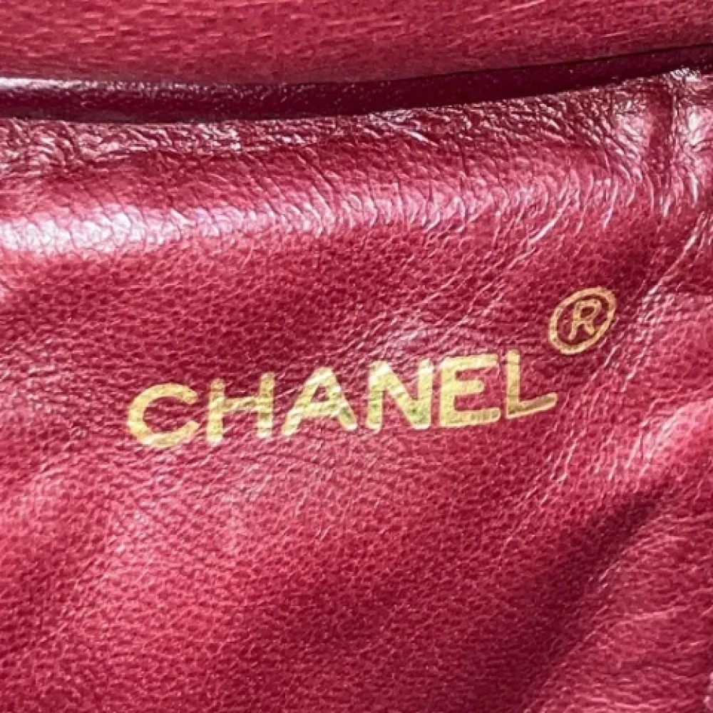 Chanel Vintage Pre-owned Leather handbags Black Dames