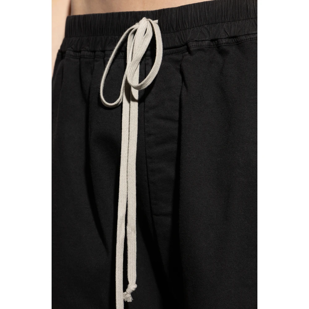 Rick Owens Cotton Shorts Black Heren
