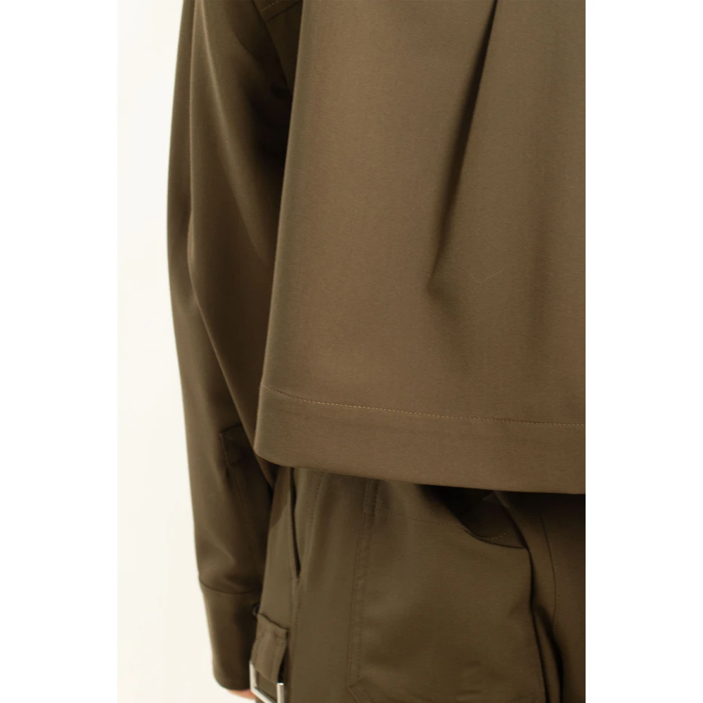 pinko Tech Viscose Shirt in Fioriera Stijl Green Dames