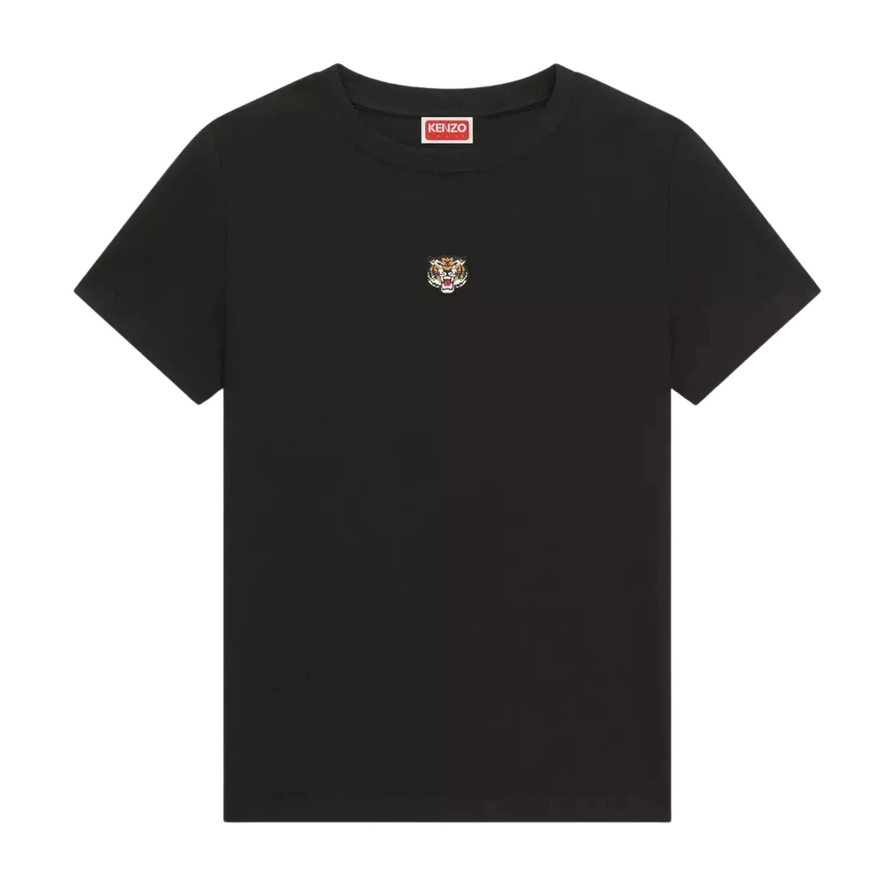 Kenzo Svart Tiger T-shirt Black, Dam