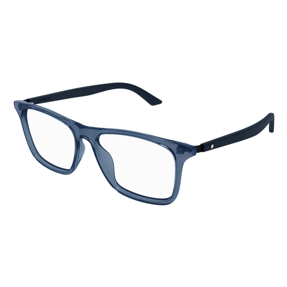 Montblanc Men's Blue Glasses, 55 Mm, Stylish Eyeglasses