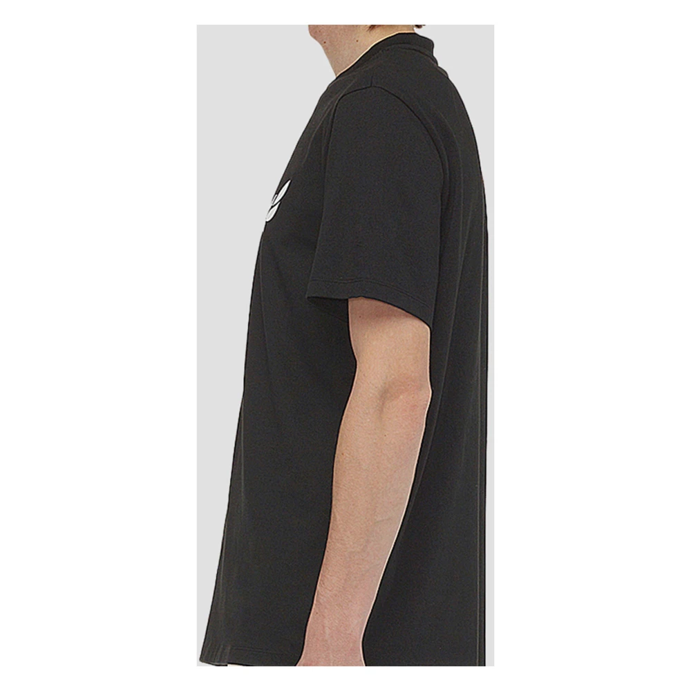 MCM T-shirt met Laurel-logo gemaakt van biologisch katoen Black Unisex