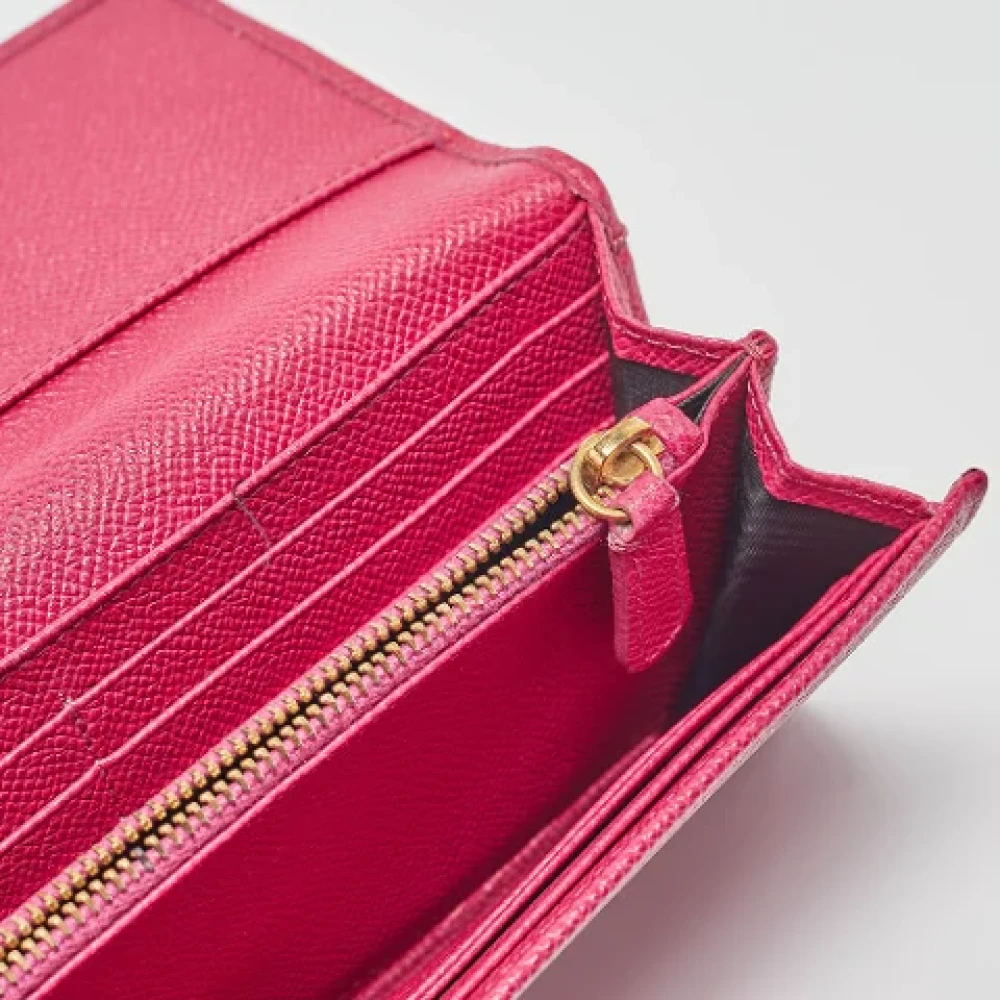 Dolce & Gabbana Pre-owned Leather wallets Pink Dames