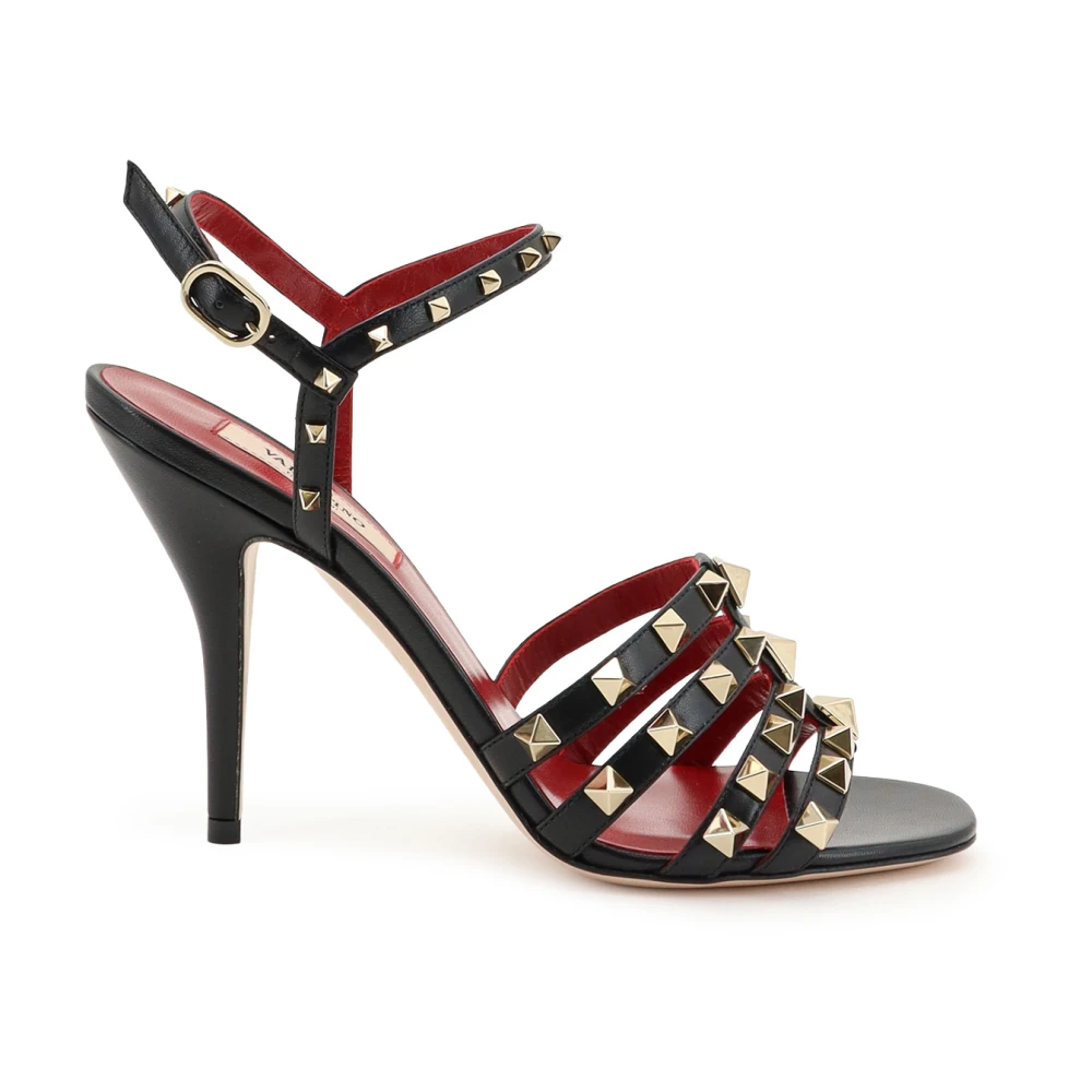 Valentino Garavani High Heel Sandals - Female - High Heel Sandals - Black - 4 1/2 Uk - Shoes
