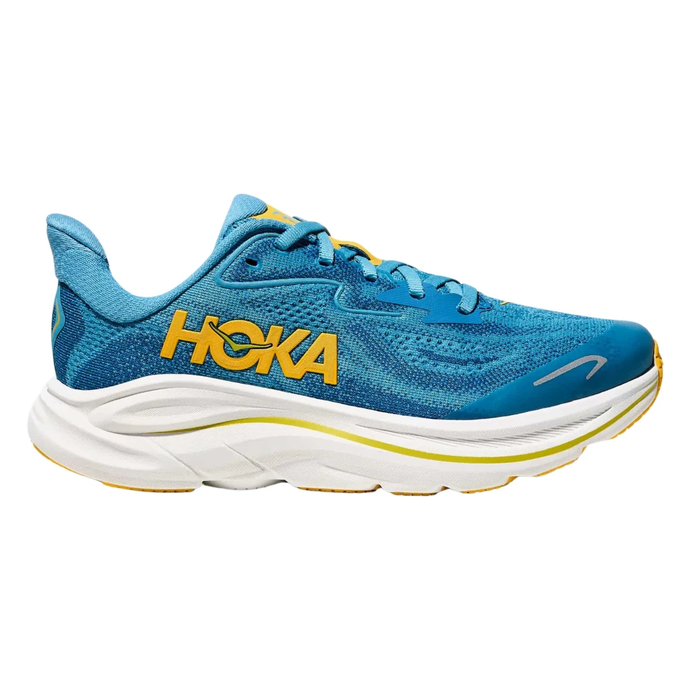 Hoka One One Boys Blue Clifton 10 Trainers - Kids Sneakers - 38 Eu - Kids