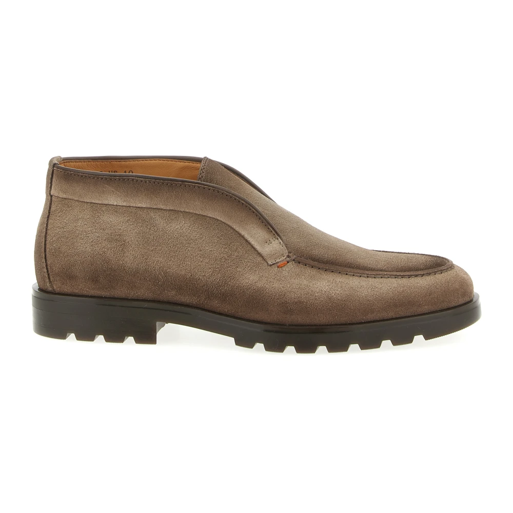 Santoni Men's Brown Ankle Boots, 9 Uk, Rock Ankle Boots