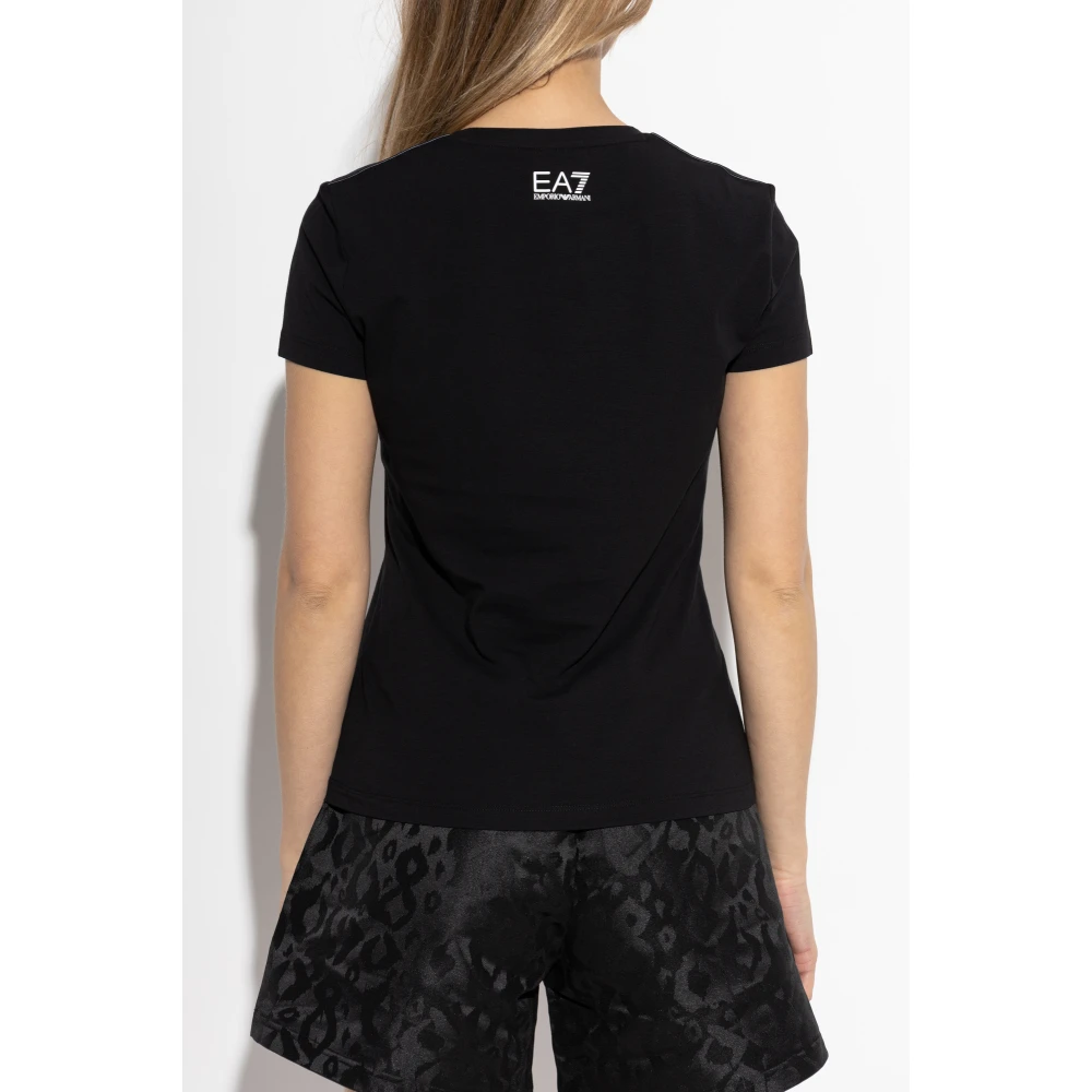 Emporio Armani EA7 T-shirt uit de collectie Black Dames