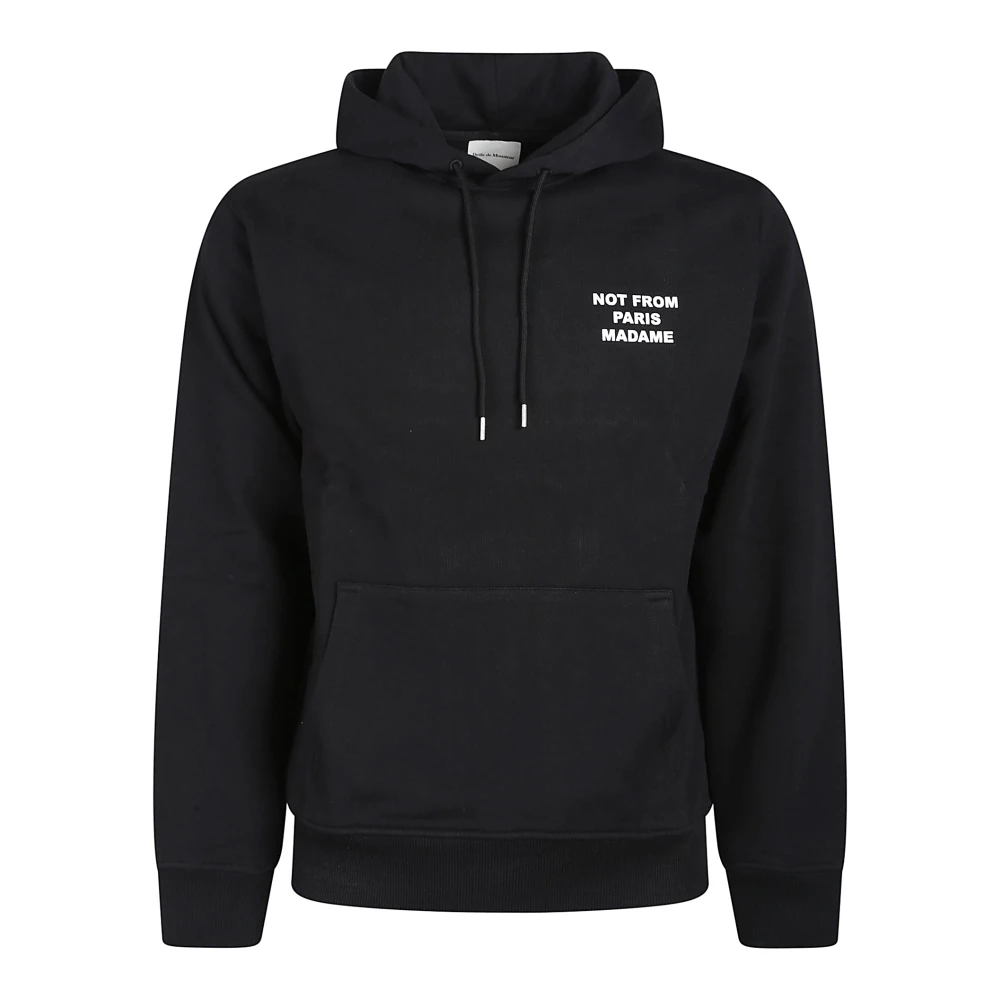 Drole de Monsieur Stijlvol Sweatshirt met Pakkende Slogan Black Heren