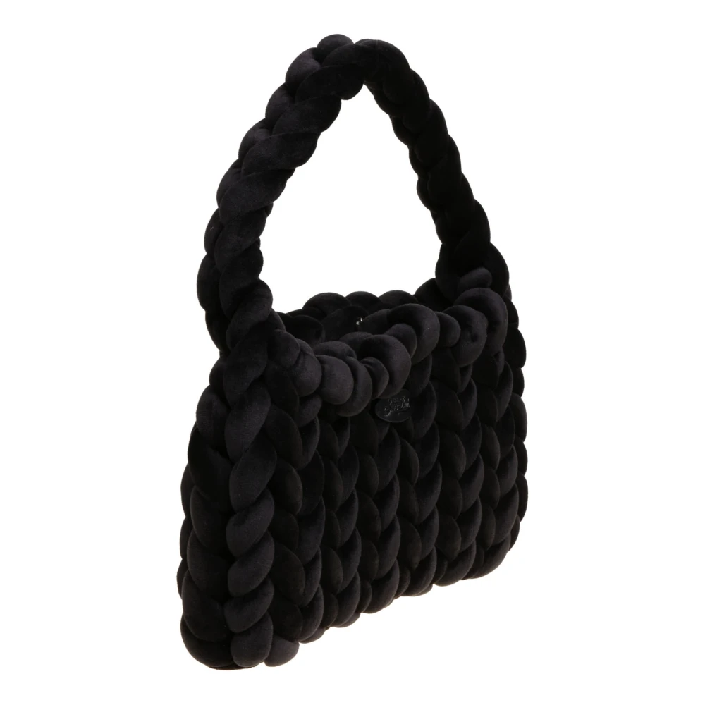 MC2 Saint Barth Velours Patroon Pochette Anais Black Dames