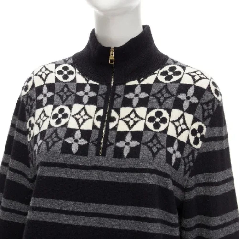 Louis Vuitton Vintage Pre-owned Wool tops Black Dames