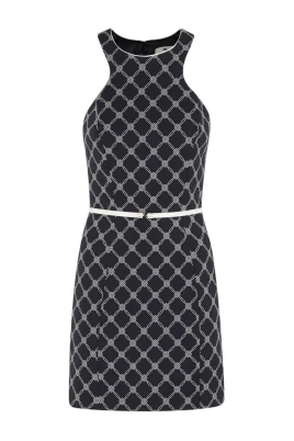 Black Diamond Print Dress