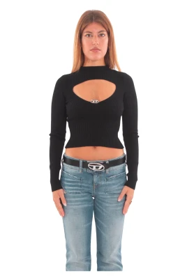M-Olina Mock Neck Cutout Sweater