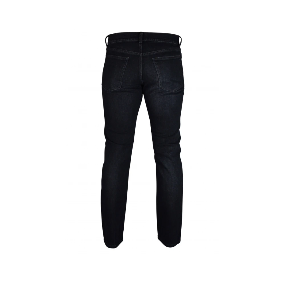 Balenciaga Slim-Fit Zwart Gewassen Vintage Stijl Jeans Black Heren