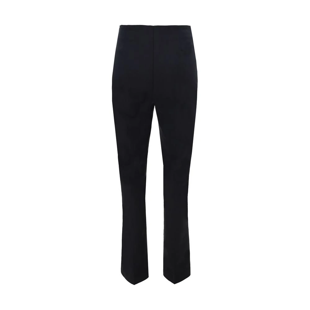 Róhe Monochrome Katoenen Broek met Zijrits Black Dames