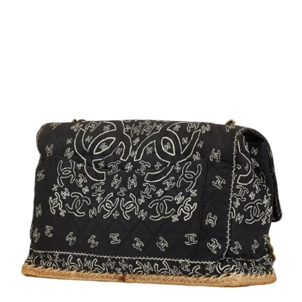Chanel Vintage Pre-owned Cotton chanel-bags Black Dames