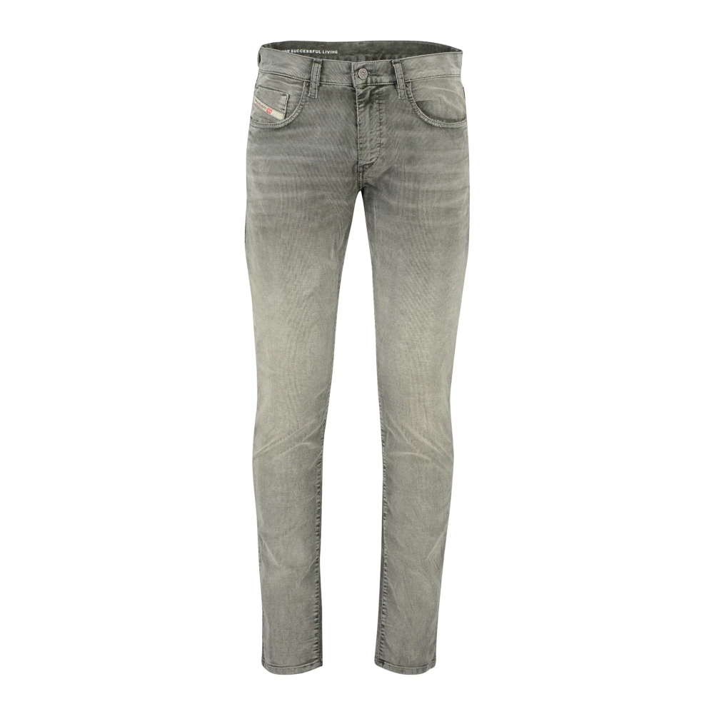 Diesel Grijze Zomer Jeans 5-Pocket Fit Gray Heren
