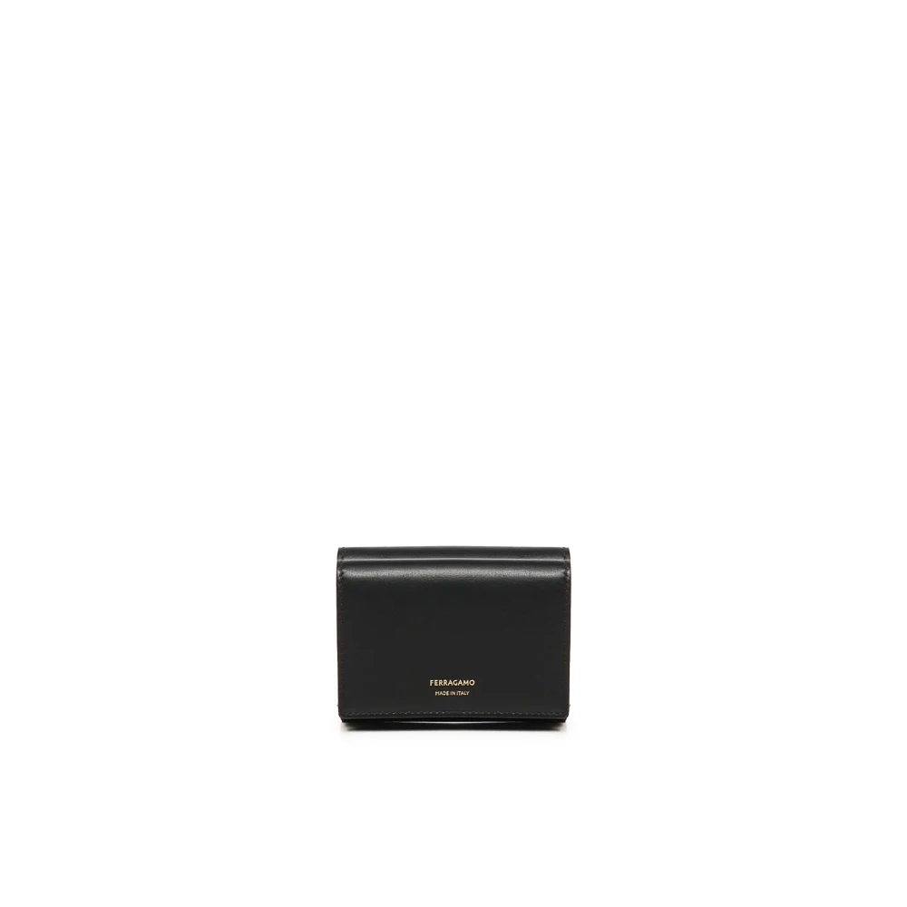 Salvatore Ferragamo Zwarte Portemonnees voor Mannen Black Dames