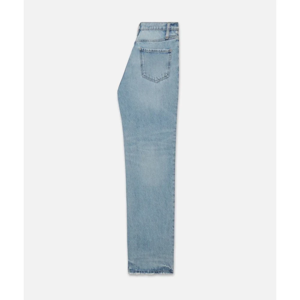 Frame Wijde Pijp Jeans Le Jane Blue Dames