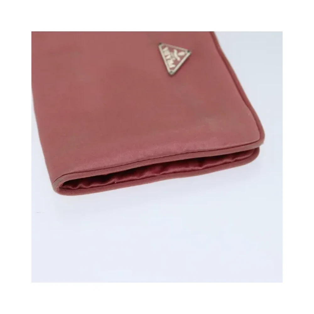 Prada Vintage Pre-owned Satin prada-bags Pink Dames